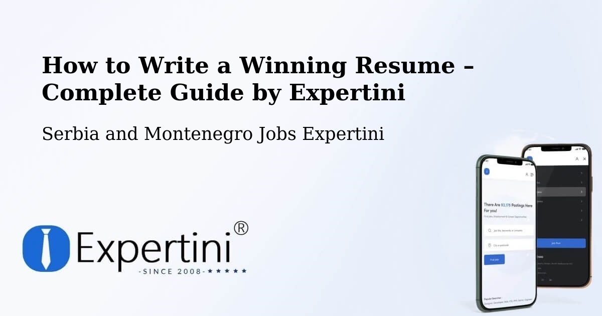 Resume Writing Guide for Job Seekers – Lanigan - Lanigan, Serbia and Montenegro Jobs Expertini